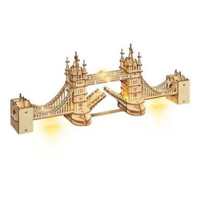 RoboTime dřevěné 3D puzzle most Tower Bridge svítící