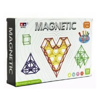 Magnetická stavebnice Srdce 99 ks