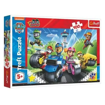 Puzzle Tlapková patrola na motorkách/Paw patrol 100 dílků