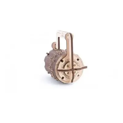 Ugears 3D dřevěné mechanické puzzle Zámek