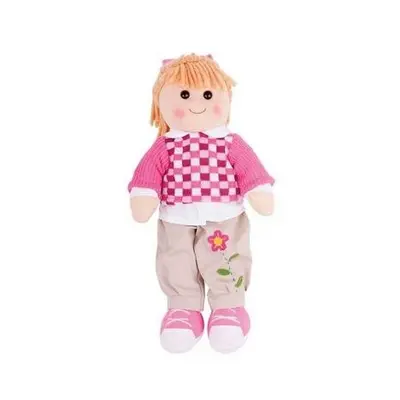 Bigjigs Toys Látková panenka Melanie 38 cm