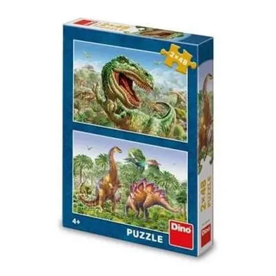 SOUBOJ DINOSAURŮ 2x48 Puzzle