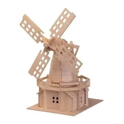 Woodcraft Dřevěné 3D puzzle větrný mlýn