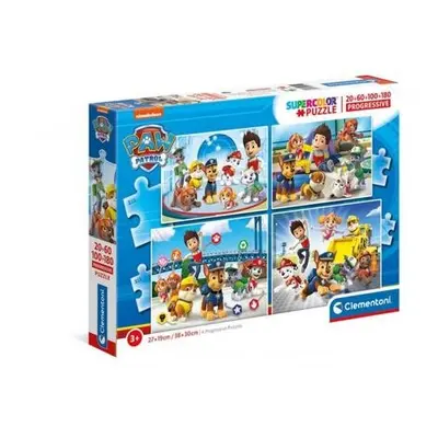 Clementoni Puzzle 20+60+100+180 dílků - Paw Patrol