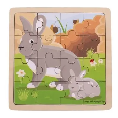 Bigjigs Toys puzzle - Králík s králíčkem