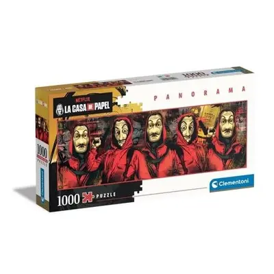 Clementoni 39545 NETFLIX La Casa de Papel panorama 1000 dílků