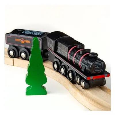 Bigjigs Rail Dřevěná replika lokomotivy Black 5 engine