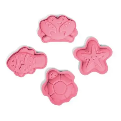 Bigjigs Toys Silikonové formičky růžové Coral