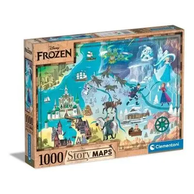 Puzzle 1000 dílků Disney Mapa - Frozen