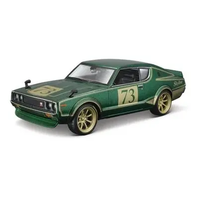 Maisto - 1973 Nissan Skyline 2000GT-R (KPGC 110), zelená, Tokyo Mods, 1:24