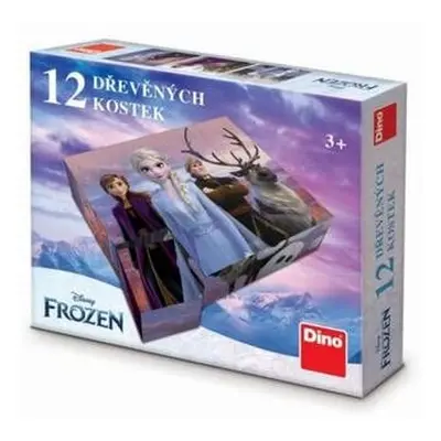 FROZEN II 12 Dřevěné licenční kostky