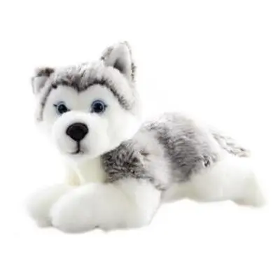 Plyš Husky ležící 23 cm - ECO-FRIENDLY