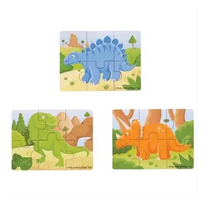 Bigjigs Toys puzzle 3v1 dinosauři