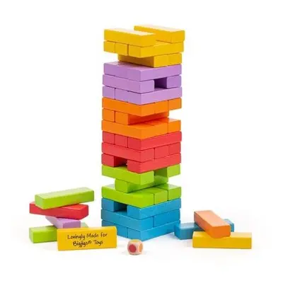 Bigjigs Toys Barevná Jenga