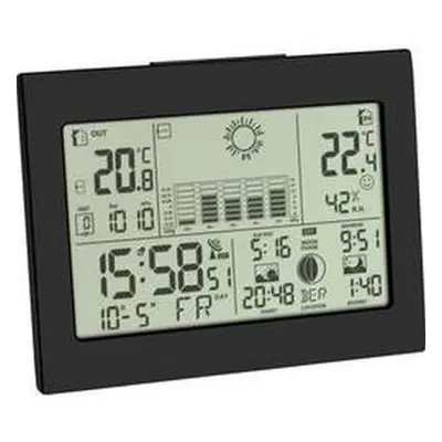 Digitální bezdrátová meteostanice TFA Dostmann HORIZON 35.1155.01, Max. dosah 60 m, černá