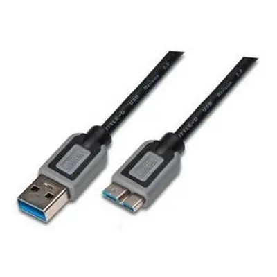 Digitus AK-300117-003-S USB 3.0 kabel, USB A - Micro USB B, M / M, 0,25 m,UL, bl