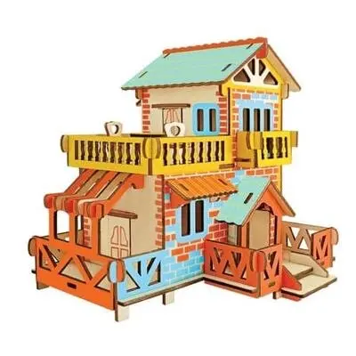 Woodcraft Dřevěné 3D puzzle Venkovská chata