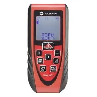 Laserový měřič vzdálenosti TOOLCRAFT LDM 100T, Rozsah měření (max.) 100 m