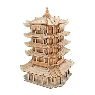 Woodcraft Dřevěné 3D puzzle Yellow Crane Tower