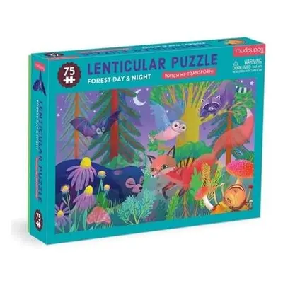 Mudpuppy Puzzle s lentikulárním efektem Les ve dne, v noci 75 dílků