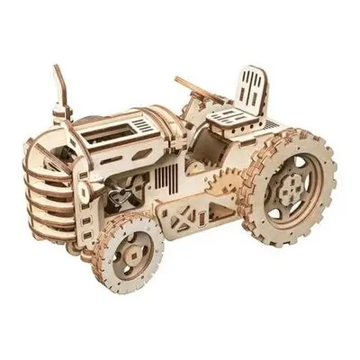 RoboTime 3D dřevěné mechanické puzzle Traktor