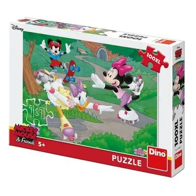 DINO Puzzle 100 XL dílků MINNIE SPORTUJE