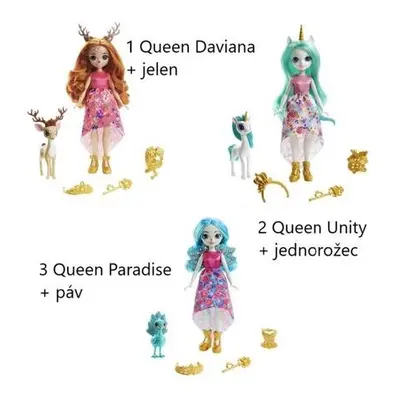 ENCHANTIMALS PANENKY KOLEKCE ROYAL varianta 3 Queen Paradise + páv