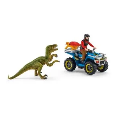 Schleich 41466 Útěk před Velociraptorem na čtyřkolce