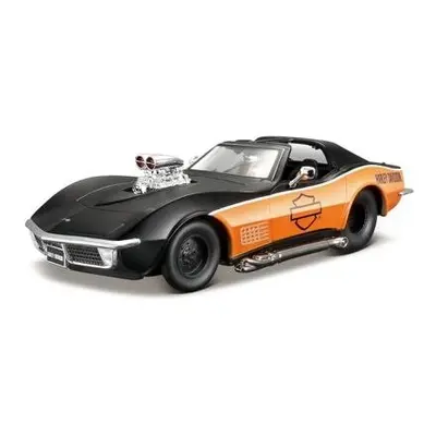 Maisto - Harley-Davidson Custom, 1970 Chevrolet Corvette , 1:24