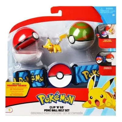 Jazwares Pokémon Clip and Go Poké Ball s páskem Ivysaur