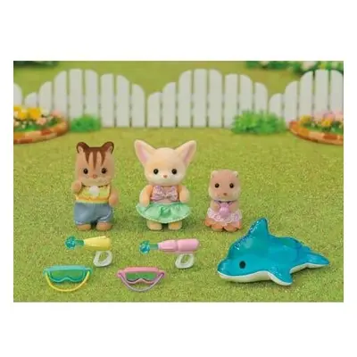 Sylvanian Families - zábava u bazénu Baby Trio