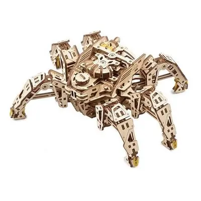 Ugears 3D dřevěné mechanické puzzle Šestinohý průzkumník (hexapod)