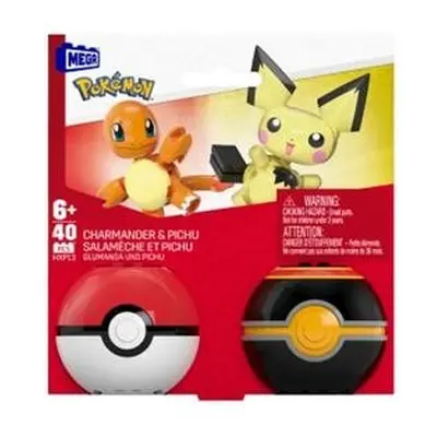 Megablok Pokémon Pokéball-Charmander a Pichu HXP13