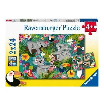 Ravensburger Koaly a lenochodi 2x24 dílků