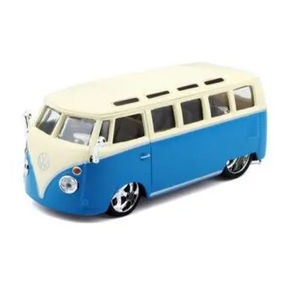 Bburago 1:32 Plus Volkswagen Van Samba Blue/White