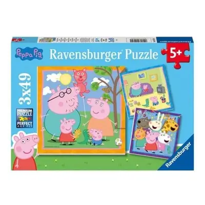 Ravensburger Prasátko Peppa 3x49 dílků