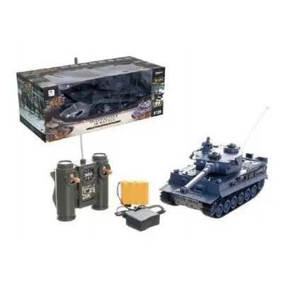 Tank RC plast 33cm TIGER I 40MHz na baterie+dobíjecí pack se zvukem a světlem