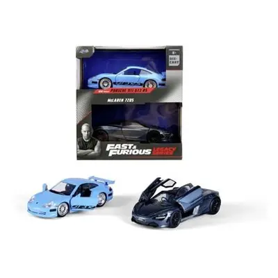 Rychle a zběsile Twin Pack Brianovo Porsche 996 GT3 RS a Shaw´s McLaren, 1:32 Wave 1/2