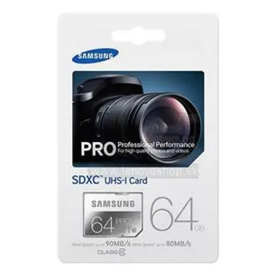 Samsung 64GB SDCX PRO - poškozený obal