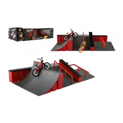 Teddies Skatepark rampy kolo prstové skateboard prstový plast v krabici 44x12x25cm