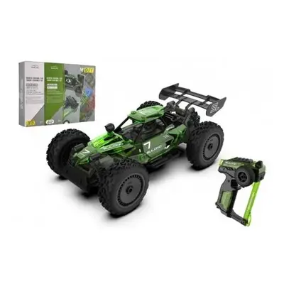 Auto RC buggy plast stavebnice 24MHz na baterie zelené