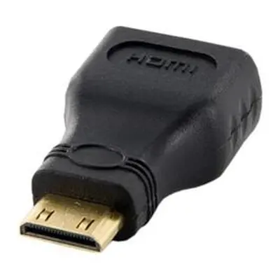 4World Adaptér mini HDMI C M - HDMI F Black