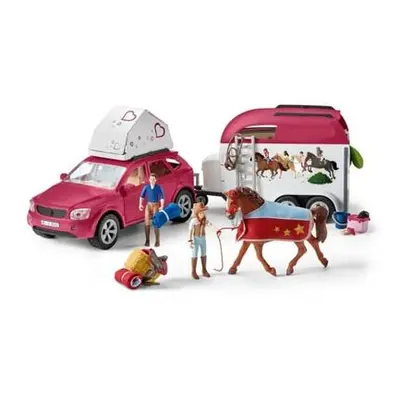 Schleich 42535 Dobrodružné auto s přívěsem a koněm