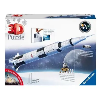 Ravensburger 11545 3D puzzle Vesmírná raketa Saturn V 432 dílků