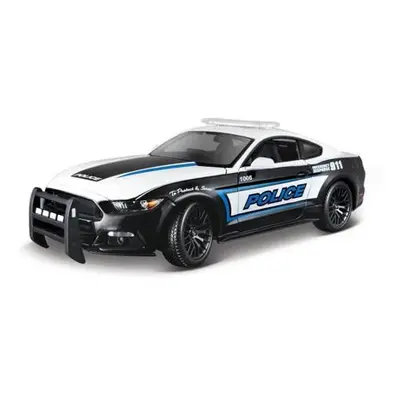 Maisto - 2015 Ford Mustang GT, černo-bílá, 1:18