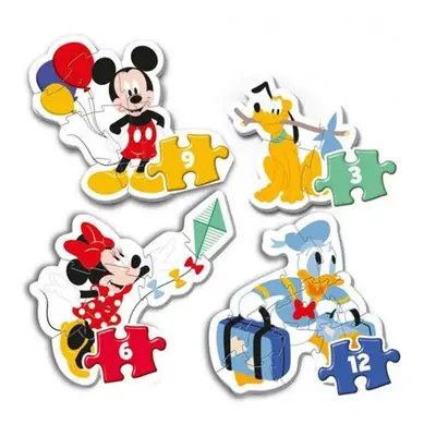 Clementoni Puzzle 3+6+9+12 dílků My first puzzle - Mickey Mouse