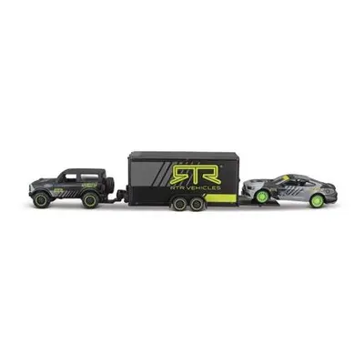 Maisto - Design Team Haulers, 2021 Ford Bronco, Car Trailer, 2015 Ford Mustang GT, 1:64