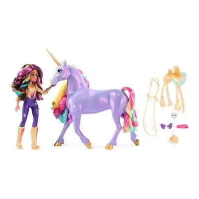 UNICORN ACADEMY SVĚTELNÝ JEDNOROŽEC WILDSTAR S PANENKOU SOPHIA 24cm