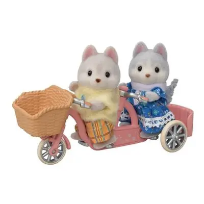 Sylvanian Families Tandemové kolo pro Husky sourozence