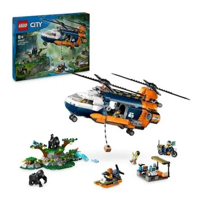 Lego City 60437 Helikoptéra na průzkum džungle v základním táboře